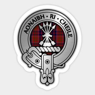 Clan Cameron Crest & Lochiel Tartan Sticker